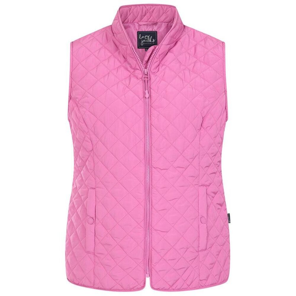 Lazy Jacks Womens/Ladies Quilted Vest / Raspberry